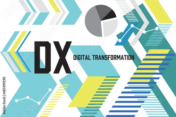 Obraz デジタル化をイメージした背景素材（白）