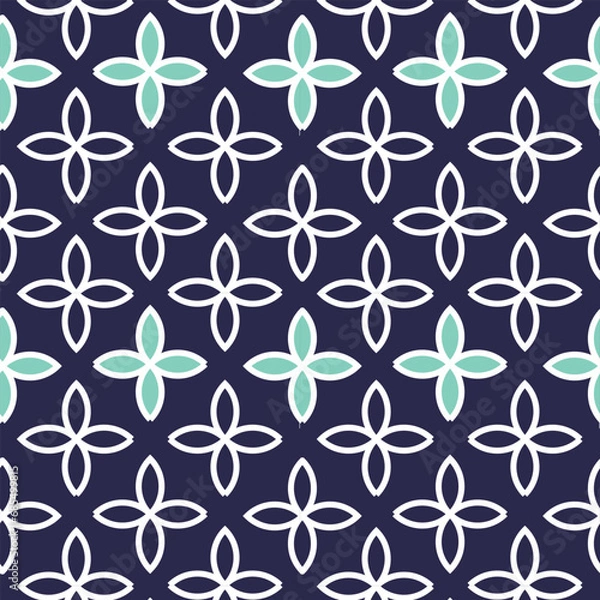 Obraz Colorful flower pattern with elegant and simple shape. Pattern Background. Colorful Pattern Background