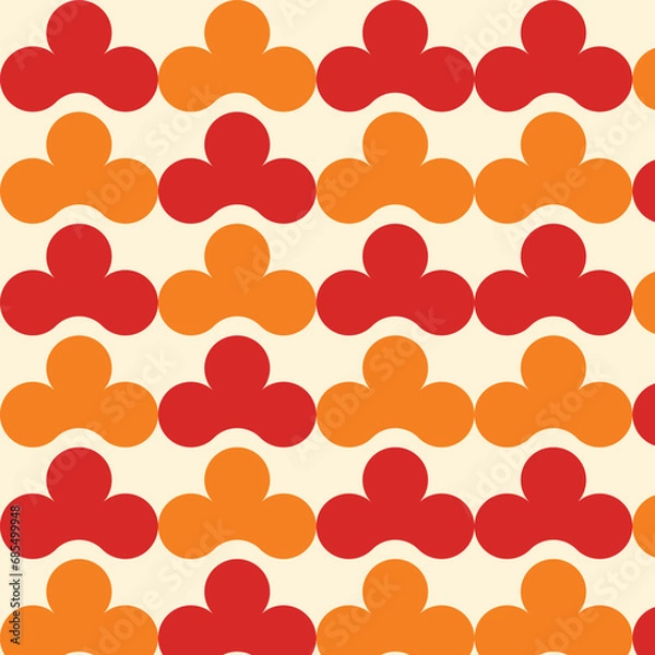 Fototapeta Colorful flower pattern with elegant and simple shape. Pattern Background. Colorful Pattern Background