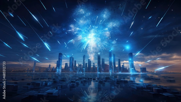 Obraz Midnight New Year Celebration