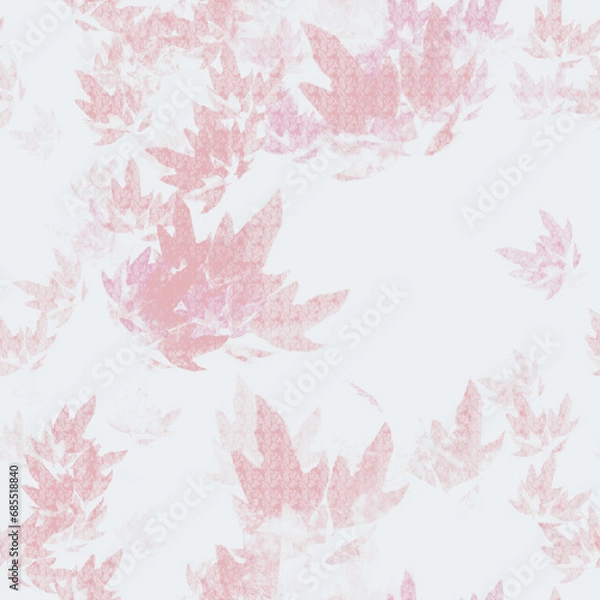 Fototapeta seamless hand-drawn background with snowflakes