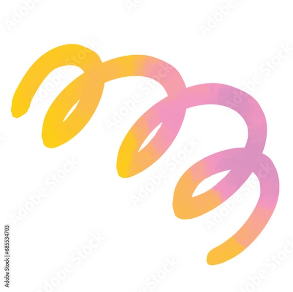 Fototapeta spiral shape icon with vibrant color blending. funky color