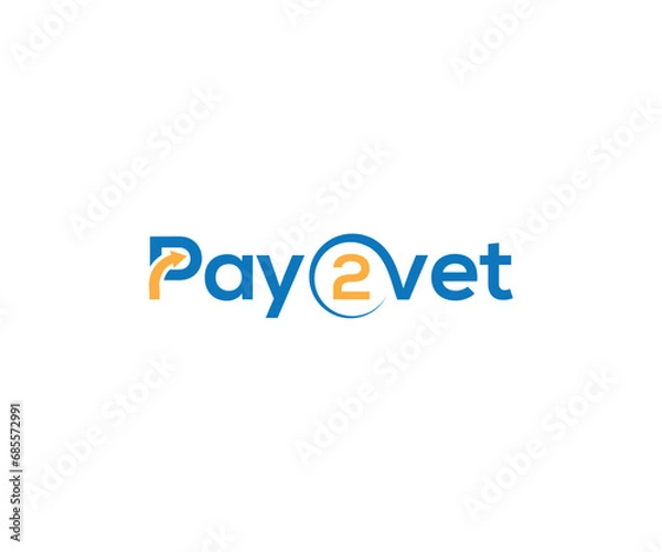 Fototapeta Pay2vet  logo design vector