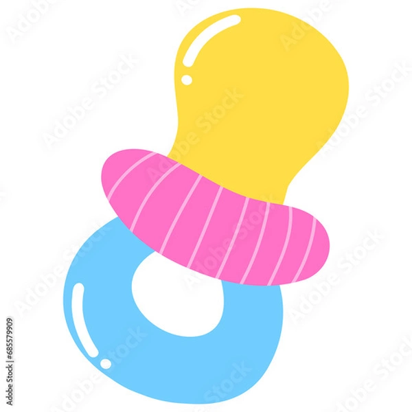 Obraz baby pacifier vector illustration