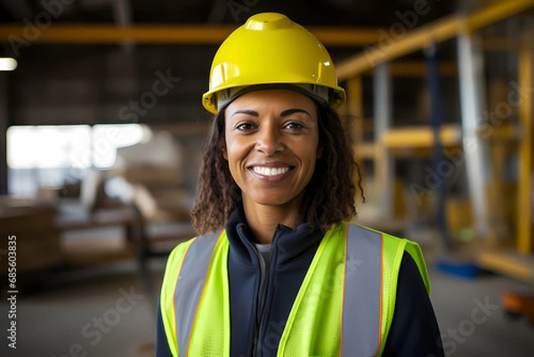 Obraz Female construction engineer
