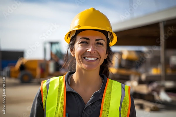 Obraz Female construction engineer