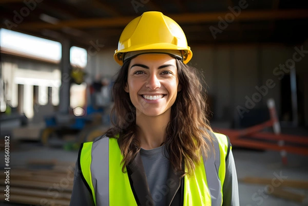 Obraz Female construction engineer