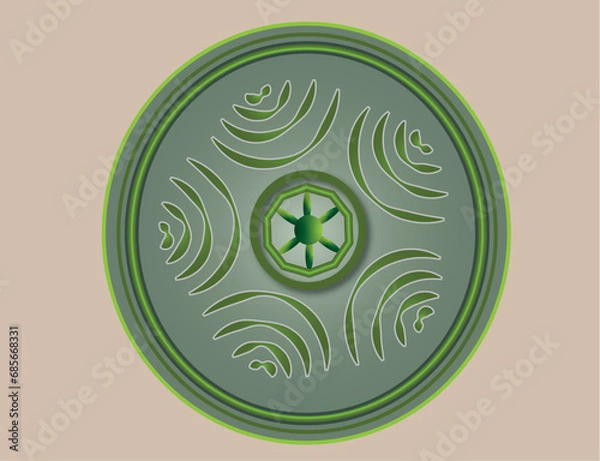 Obraz Old Illyrian pelte shield