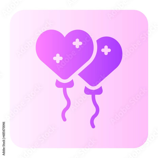 Fototapeta balloon gradient icon