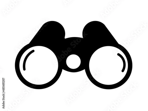 Obraz observation icon with simple design. binoculars icon vector