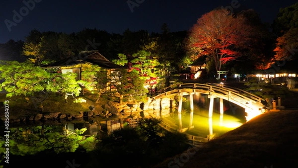 Obraz 岡山後楽園ライトアップ11