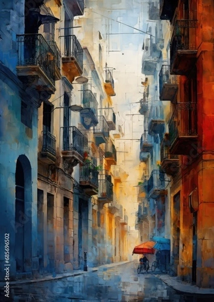 Obraz Abstract Barcelona images 