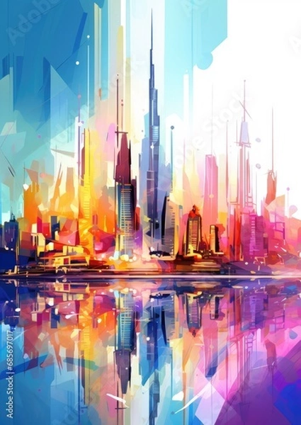Obraz Abstract Dubai images 