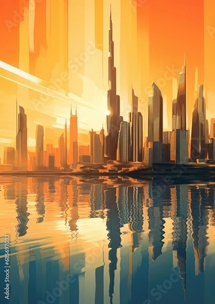 Obraz Abstract Dubai images