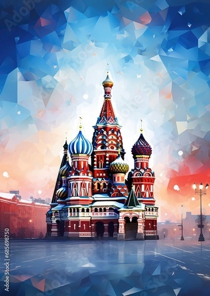 Fototapeta Abstract Moscow images