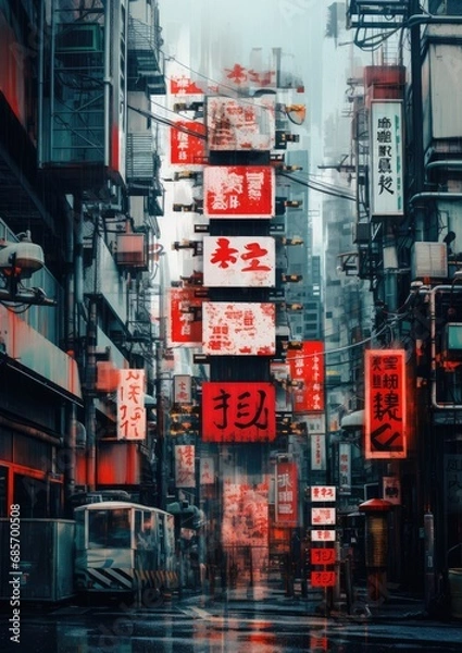 Obraz Abstract Tokyo images