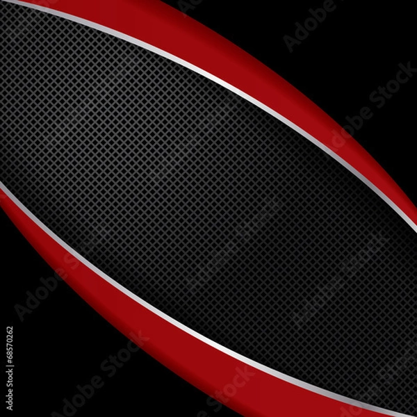 Obraz Abstract background, metallic red brochure