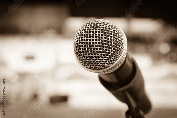 Fototapeta vintage microphone
