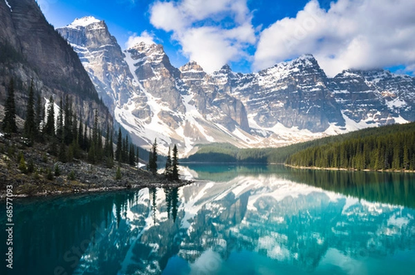 Obraz Jezioro Moraine, Góry Skaliste, Kanada