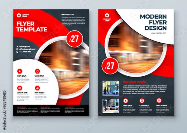 Fototapeta Roll Up banner stand presentation concept. Corporate business roll up template background. Vertical template billboard, banner stand or flag design layout. Poster for conference, forum, shop