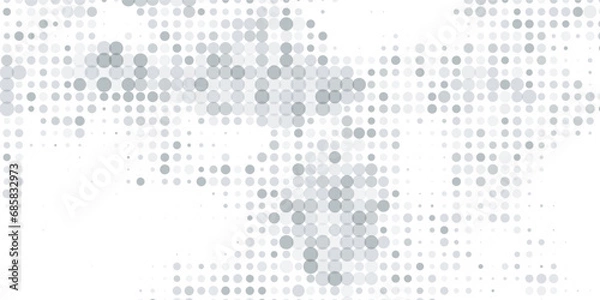 Obraz Abstract digital technology hi tech futuristic grey white background, cyber information communication, innovation future tech data, internet network connection, Ai big data lines dots, circuit vector