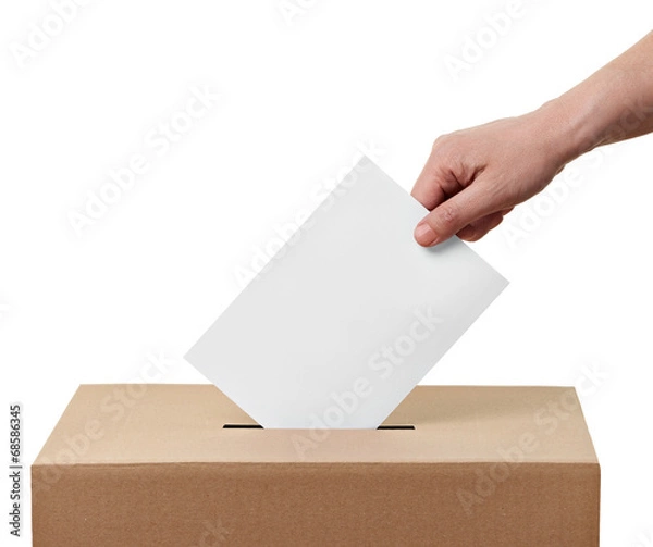Fototapeta Wybory w głosowanie w głosowaniu wyborcze