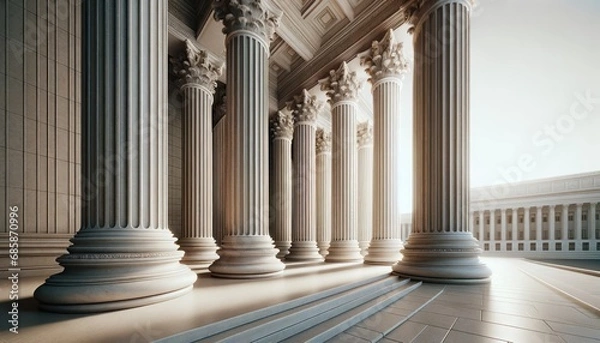 Obraz Supreme court columns