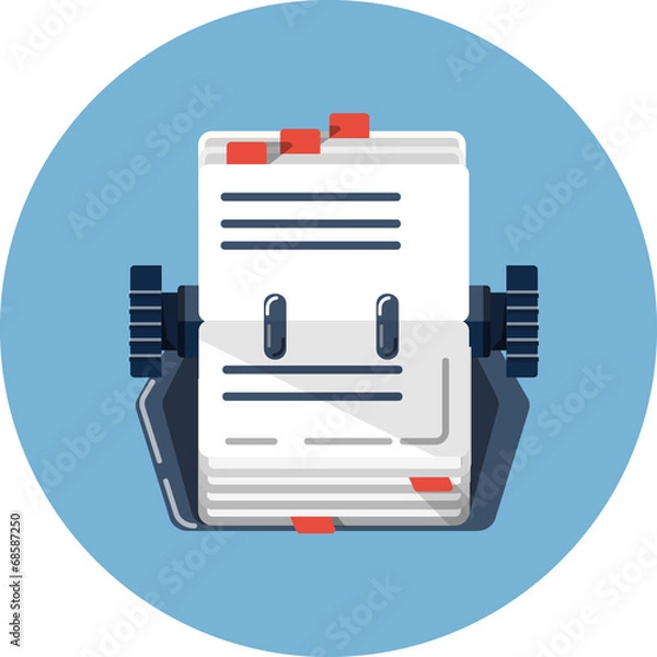 Fototapeta Wektor Rolodex