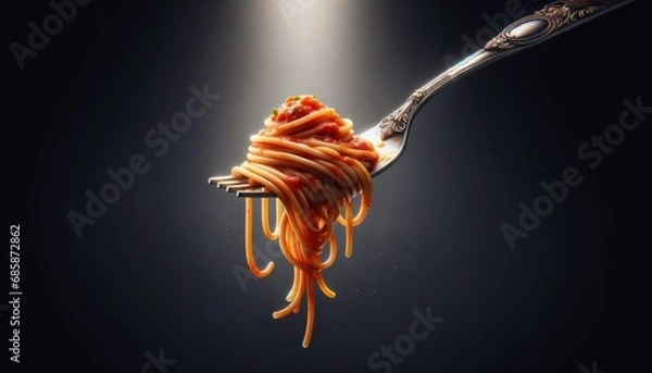 Obraz Spaghetti on fork
