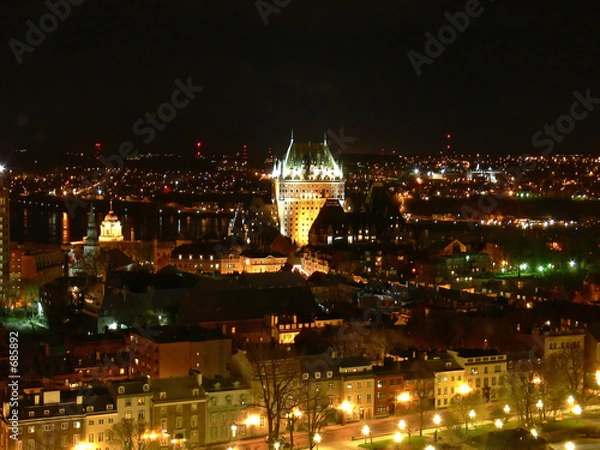 Obraz quebec city at night