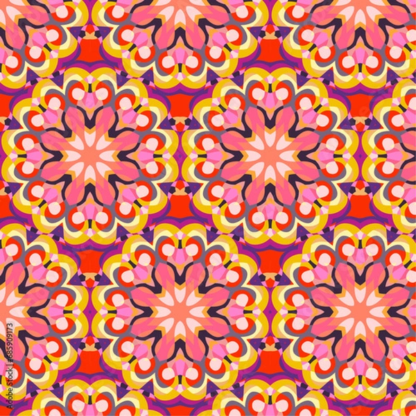 Fototapeta Floral Seamless Pattern 04