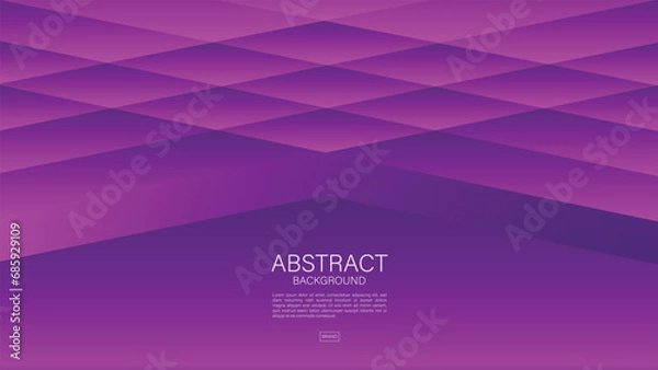 Fototapeta Purple abstract background, arrow lines, Geometric vector, graphic, technology digital template, cover design, backdrop, banner, web background, book cover, advertisement, Purple gradient background.