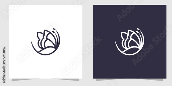 Obraz butterfly logo design vector