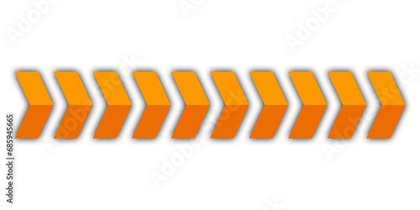 Fototapeta yellow arrow direction transparent background