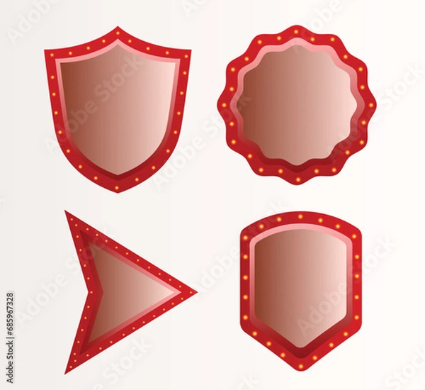 Fototapeta light bulb Frame vector