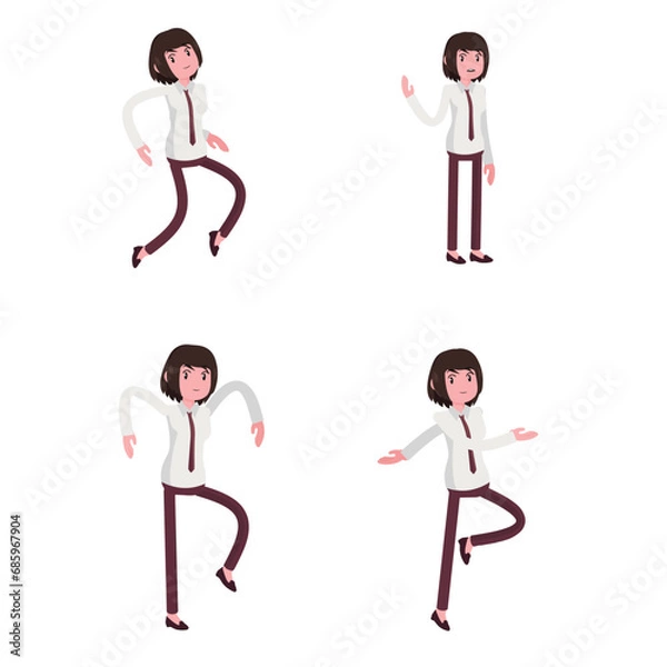 Fototapeta Cooking Chefs Explainer Character