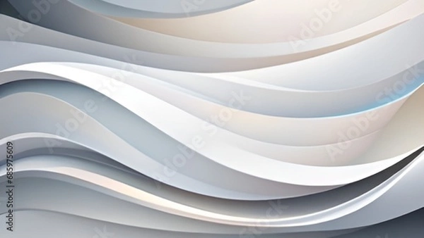 Obraz abstract blue and white background with waves