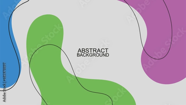 Obraz abstract pattern minimal dynamic design background. illustration. yellow, red, blue, green graphic composition use for brochure leaflet flyer cover catalog.