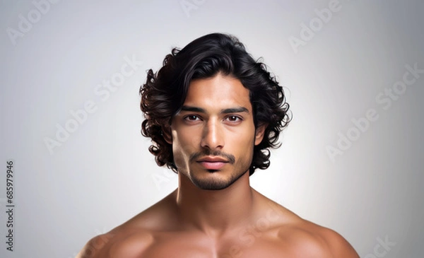 Fototapeta portrait of an Indian man with dreadlocks