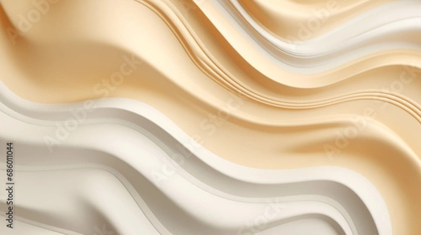 Fototapeta abstract background with waves, silk texture, white backdrop with texture