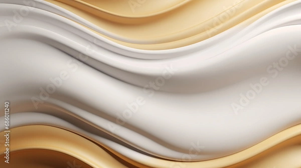 Fototapeta abstract background with waves, silk texture, white backdrop with texture