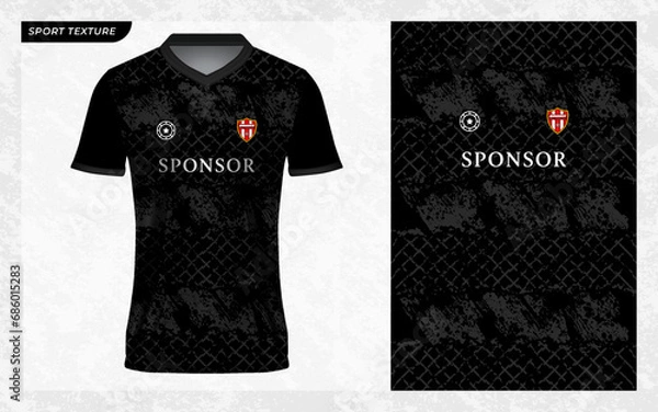 Fototapeta jersey sport texture pattern grunge style with 3D mockup illustration for sublimation print