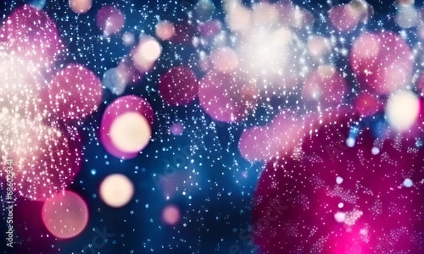 Obraz abstract background with bokeh lights