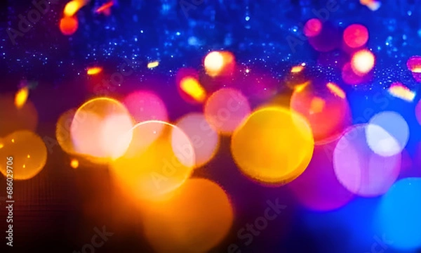 Obraz abstract christmas lights