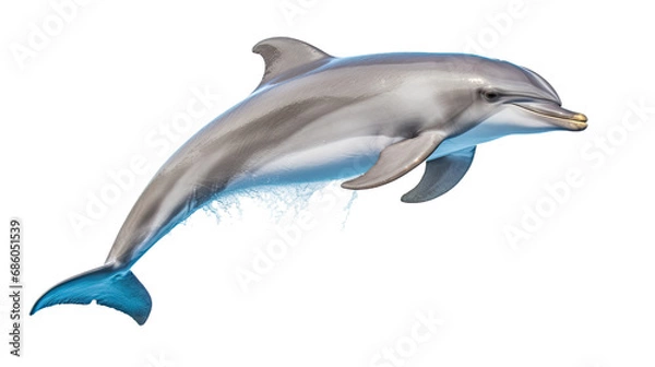 Fototapeta Dolphin. Isolated on Transparent background.	