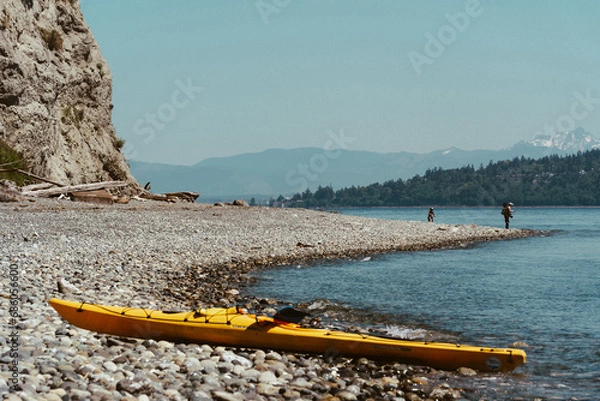 Fototapeta Beach on the southern shore of Whidbey Island in Washington