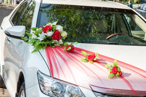 Obraz Wedding car decoration