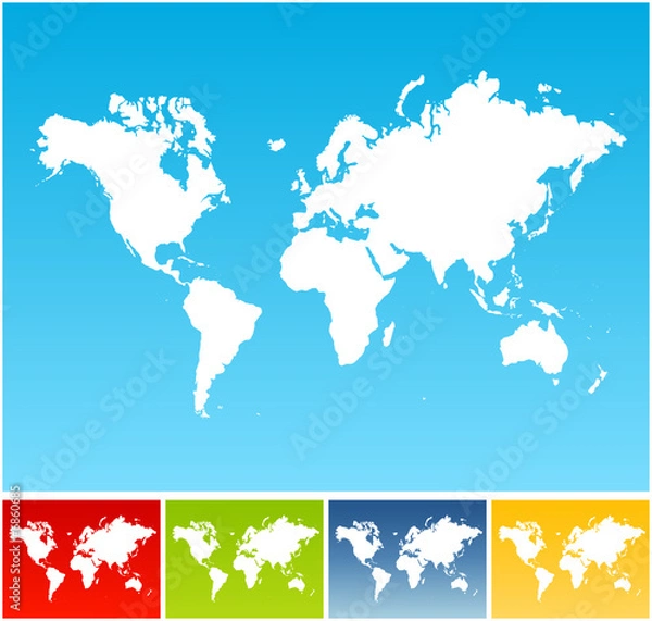 Fototapeta World map backgrounds