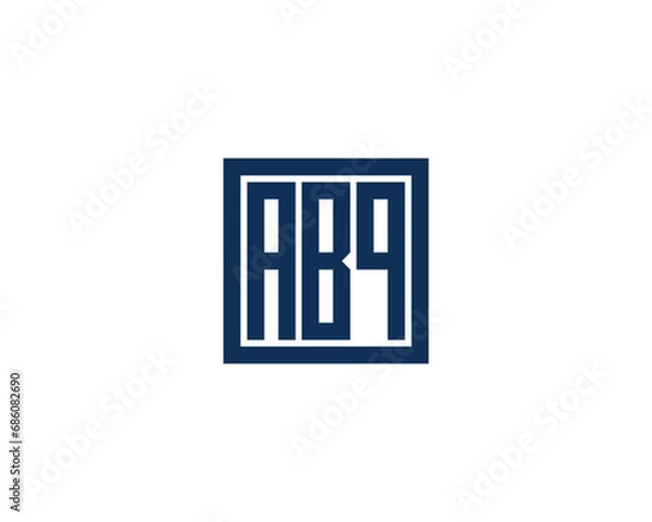 Fototapeta ABQ logo design vector template