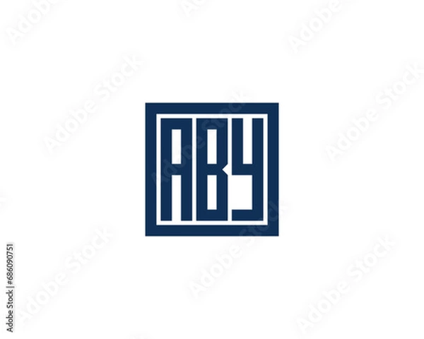 Fototapeta ABY logo design vector template